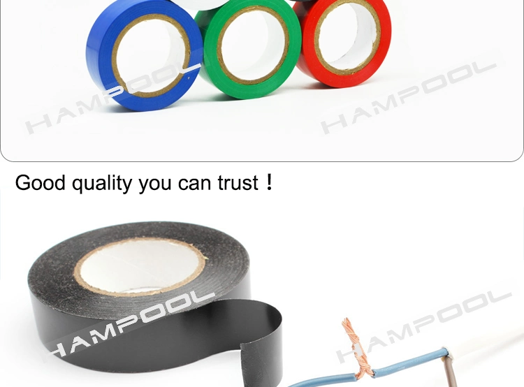 Hampool PVC Tape Manufacturer Waterproof Flame Retardant Insulation Materials Industrial Insulating Electrical PVC Tape